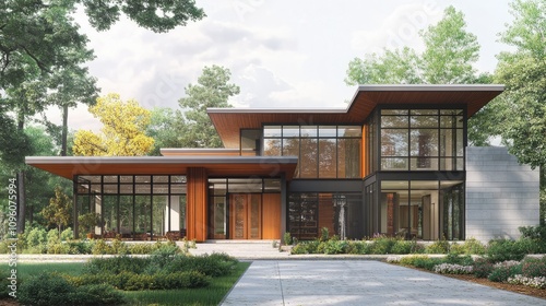 Modern Duplex Elevation of an Indian House Design