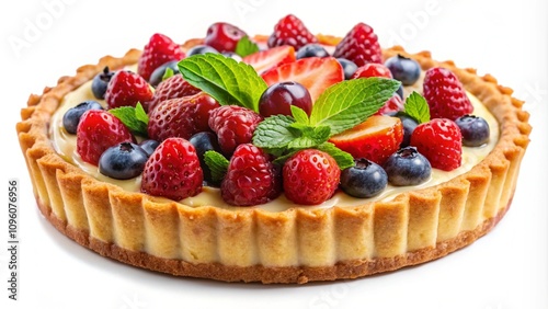 tart isolated on transparent background. generative ai 