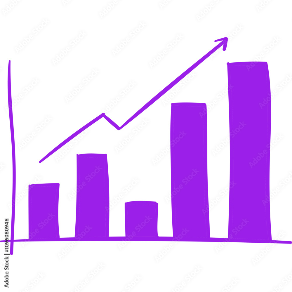 Chart single vector line icon Chart single vector line icon