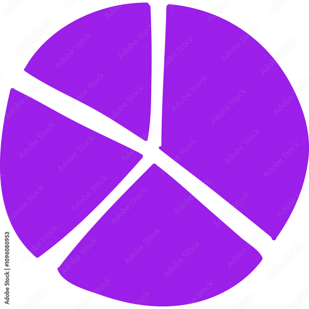 Pie chart single vector line icon Pie chart single vector line icon