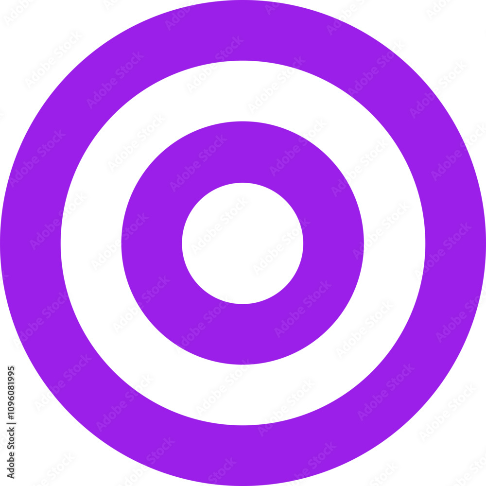 Target single vector line icon Target single vector line icon