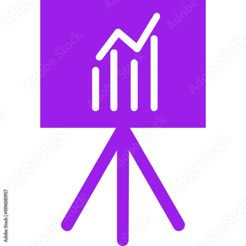 Stats single vector line icon