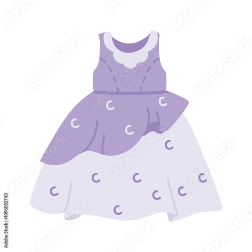 Adorable kids dress vector design in trendy style