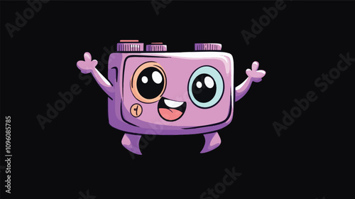 camera with a illustration