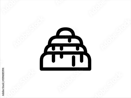 Tart icon line solid