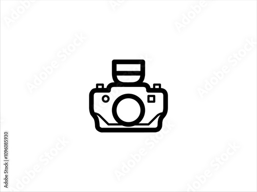 photo icon line solid