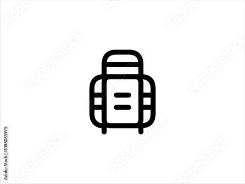 suitcase icon line solid
