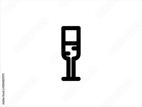 Glass icon line solid