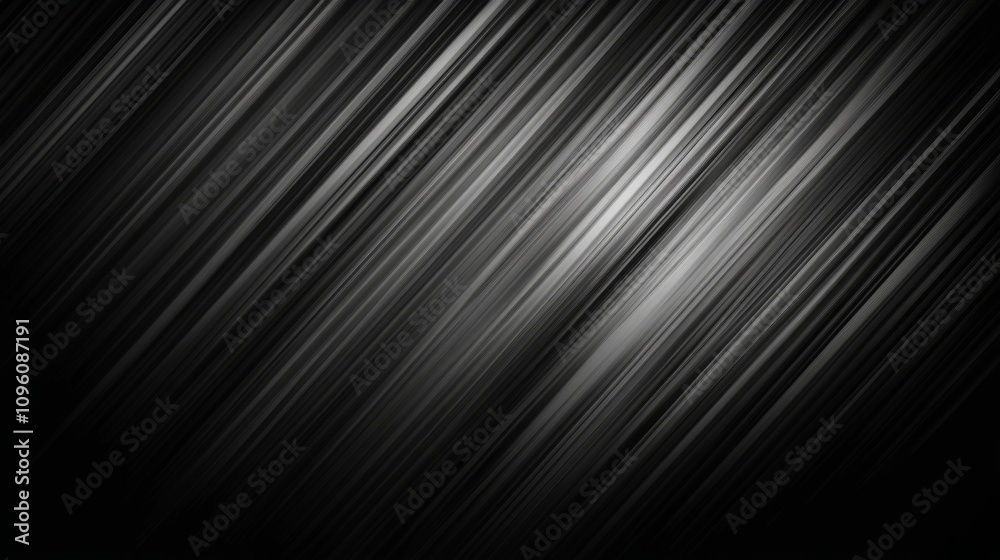 Obraz premium Abstract gradient of black, silver, light gray, and white with soft lines and a sleek metal texture.