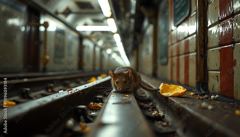 Rat in Subway Tunnel, Rat in Subway Tunnel,