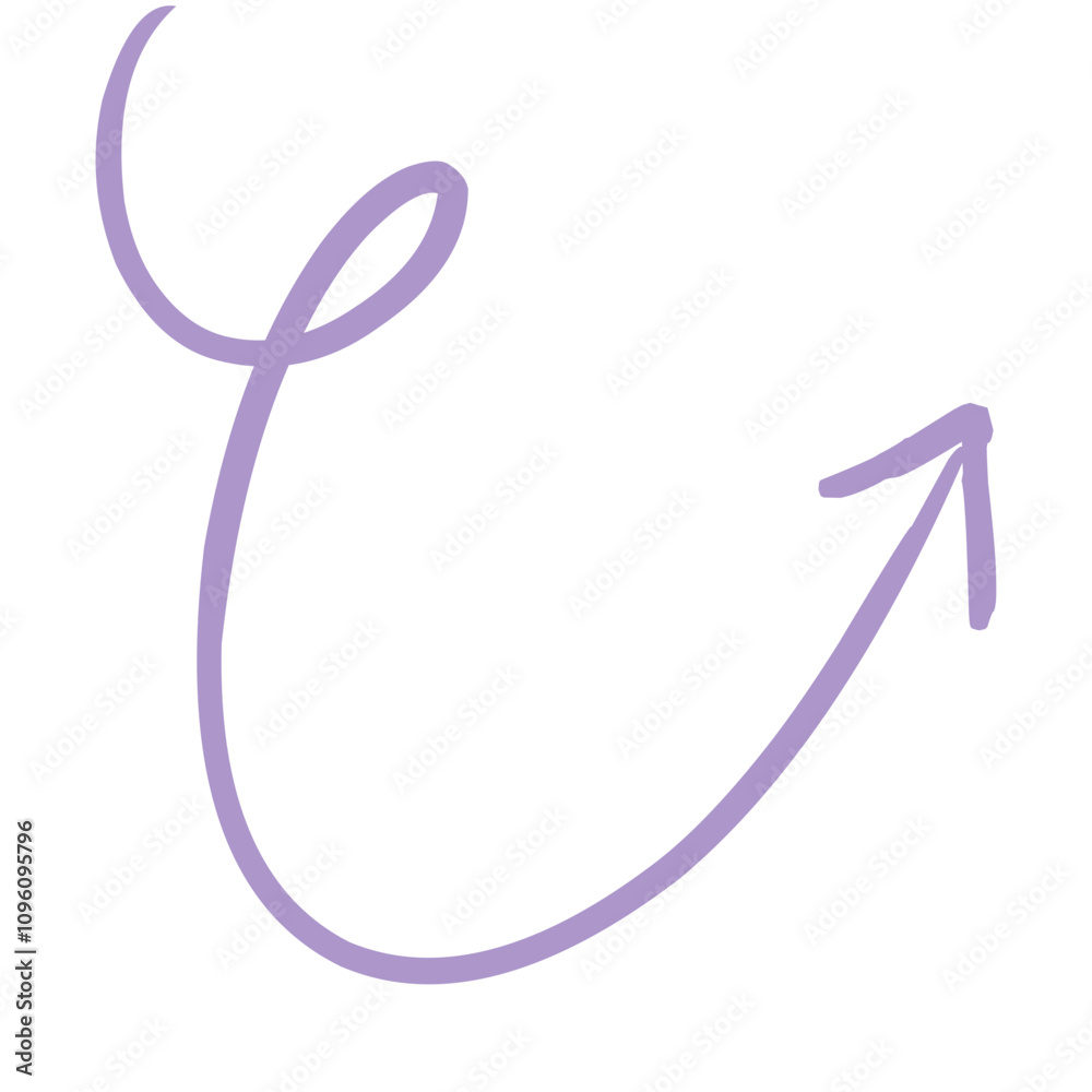 Handdrawn Arrow Scribble