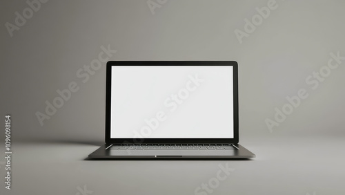 Blank laptop screen for your design needs.