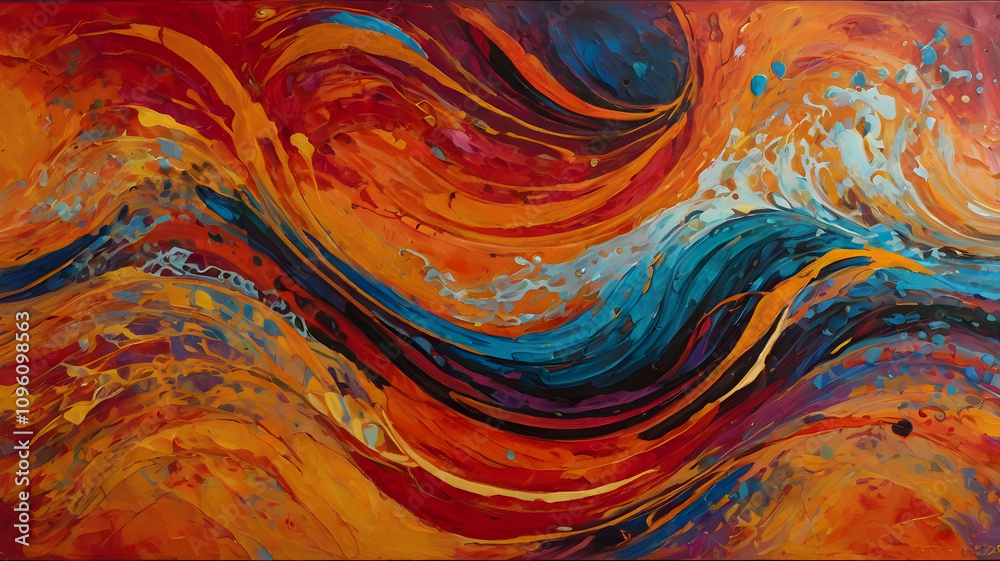 abstract background with waves, ai generated abstract background with waves, ai generated
