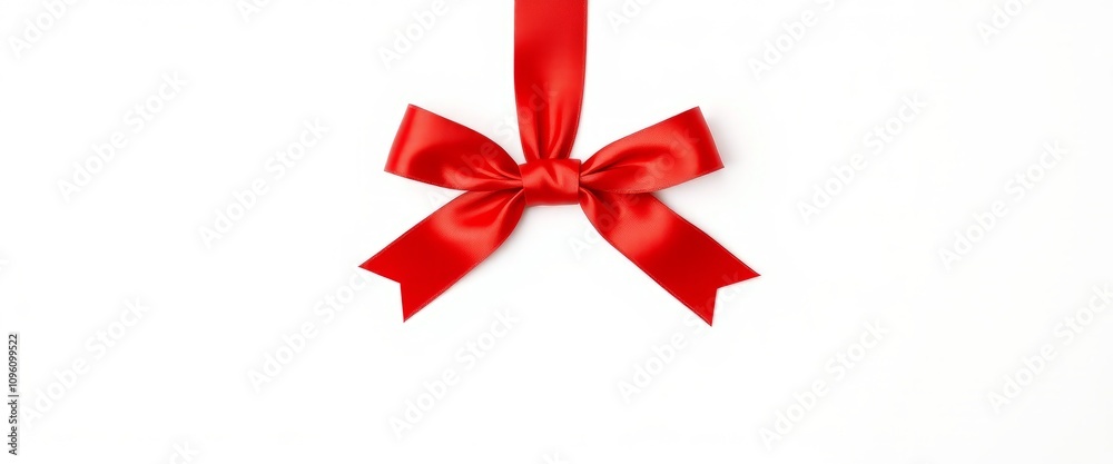 red bow on white background red bow on white background