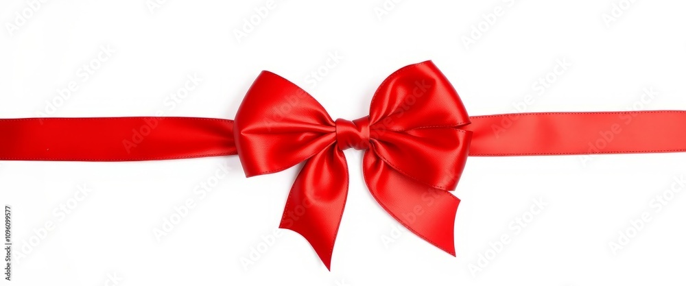 red bow on white background red bow on white background