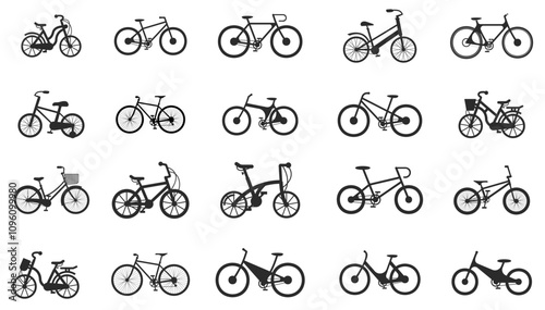 Bicycle Transport Icon. Black simple thin line icon vector illustration. 