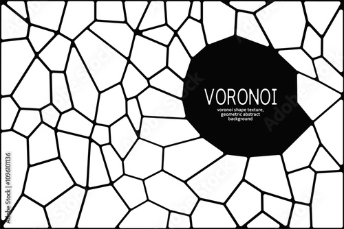 Voronoi texture stone background, Mosaic cracked arid land, broken glass effect or giraffe skin