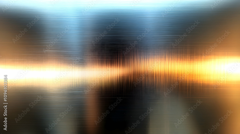 Abstract Brushed Metal Background with Subtle Gradient of Orange and Blue Hues, Creating a Reflective and Textured Surface Abstract Brushed Metal Background with Subtle Gradient of Orange and Blue Hues, Creating a Reflective and Textured Surface