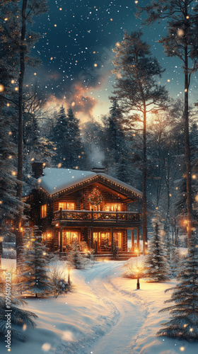 A serene watercolor depicti...