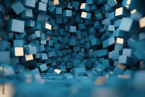 Cyan Abstract Background