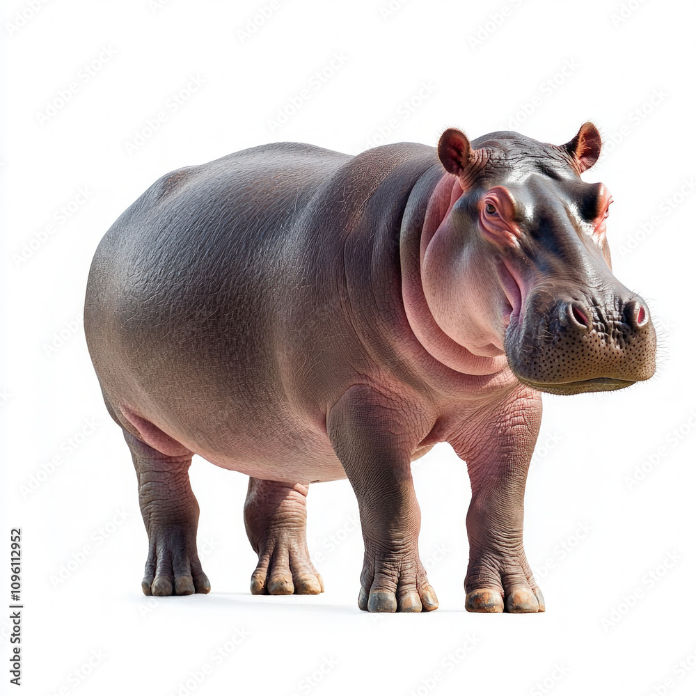 Fototapeta premium Hippopotamus Isolated