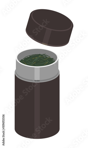 茶筒のイラスト