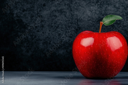 Red Apple On White Background