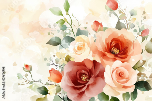 Vintage Pink Rose Background