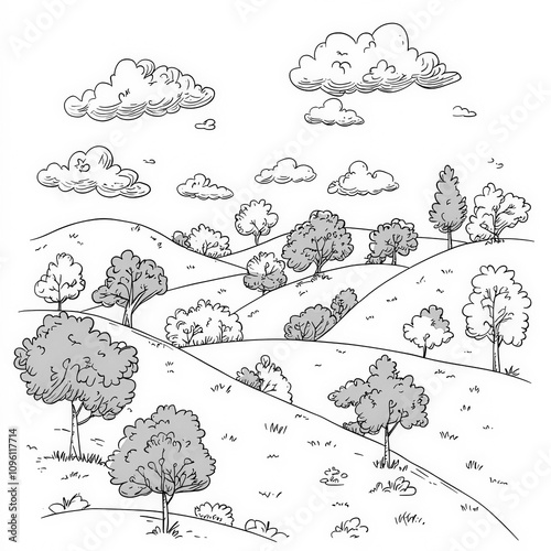 A beautiful landscape with ...