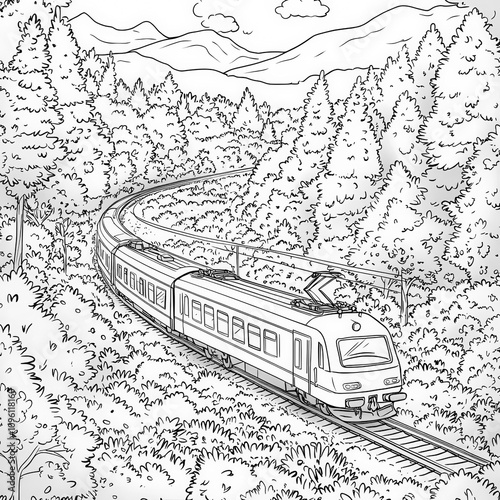 A scenic train ride through...