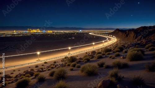 Desert Night Racer: Las Vegas Track photo