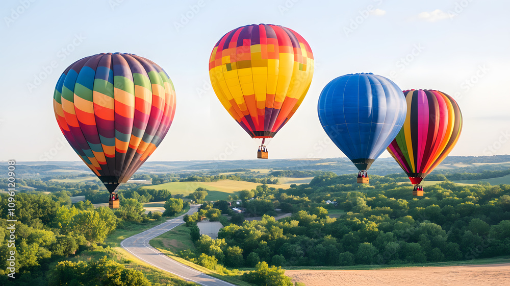 Obraz premium A road of travel through unique landscapes. Landmarks by road by car through nature and a passion for traveling around the world