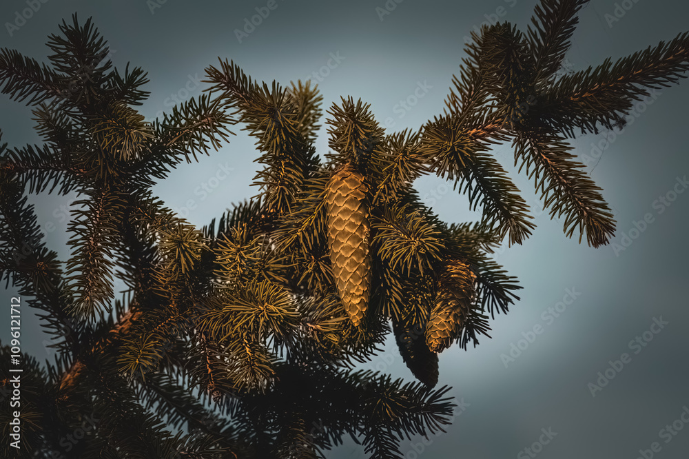 Obraz premium pine tree branches