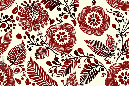Henna Seamless Background