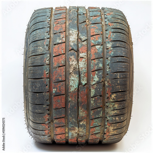 Old Tire Isolated