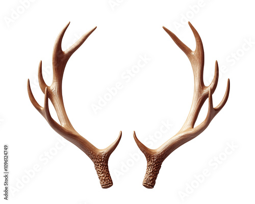 a pair of antlers with antlers