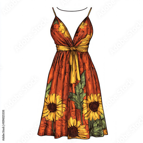 Sun Dress Isolated