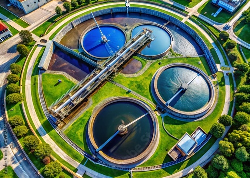 Aerial Circular Recirculation Clarifier - Water Treatment photo