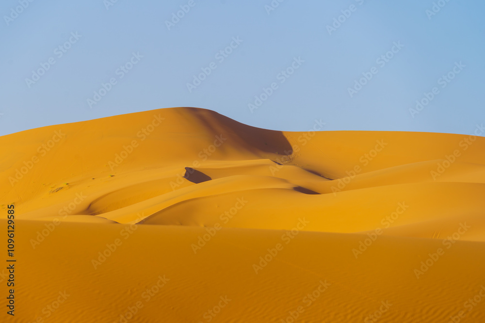 Sand dunes landscape in Merzouga