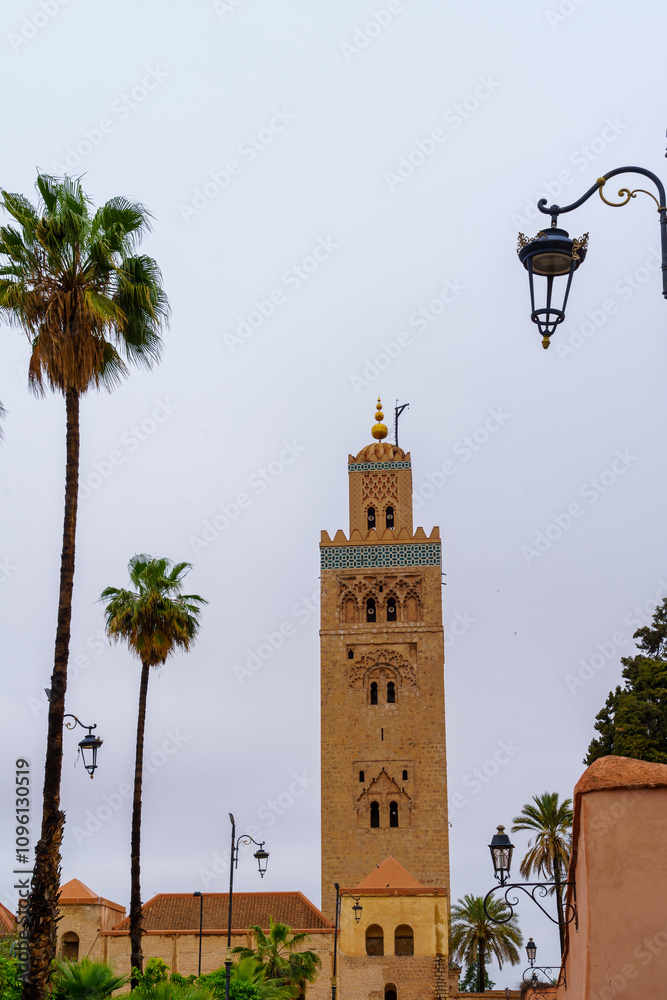 Minaret of the Kutubiyya Mosque, in Marrakesh