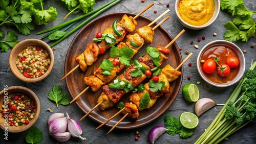 Wallpaper Mural grilled vegetables on a grill Torontodigital.ca