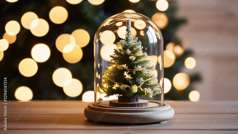 christmas tree with festive lights and glass decorations, creating a warm and sparkling holiday atmosphere christmas tree with festive lights and glass decorations, creating a warm and sparkling holiday atmosphere