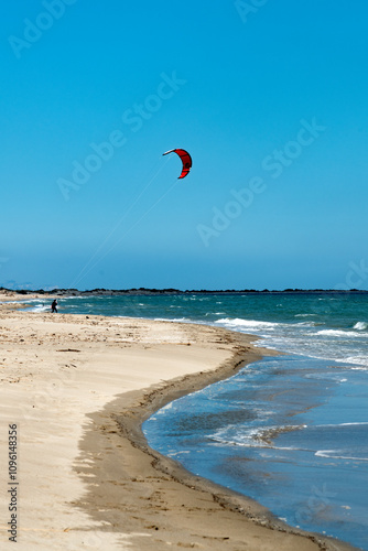 plage de Piémanson au bord de la mer Méditerranée