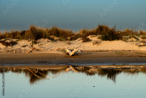 plage de Piémanson au bord de la mer Méditerranée