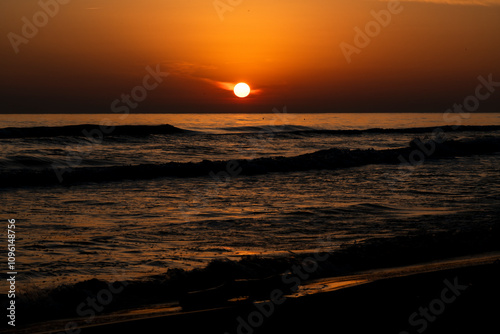 plage de Piémanson au bord de la mer Méditerranée