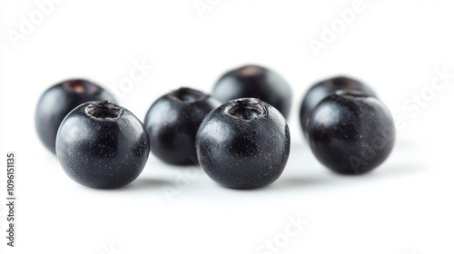 Close-up of Dark Berries: A Healthy Snack photo