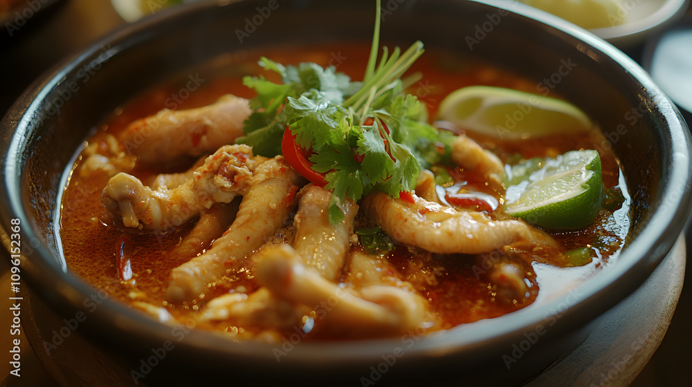 Spicy Chicken Stew with Lime and Cilantro Spicy Chicken Stew with Lime and Cilantro