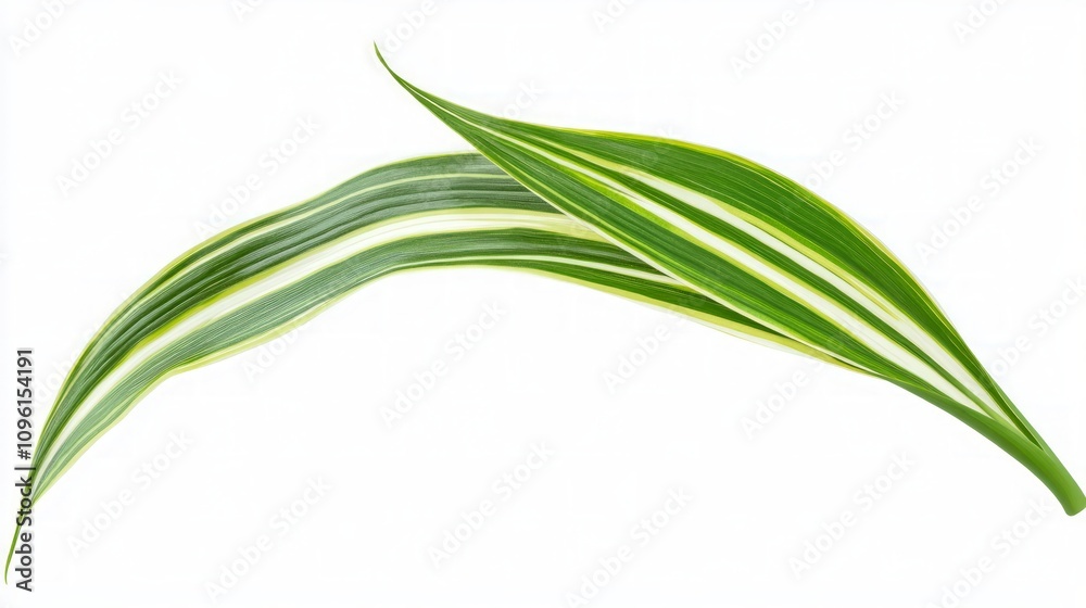 Striking Green and White Leaf Design Striking Green and White Leaf Design