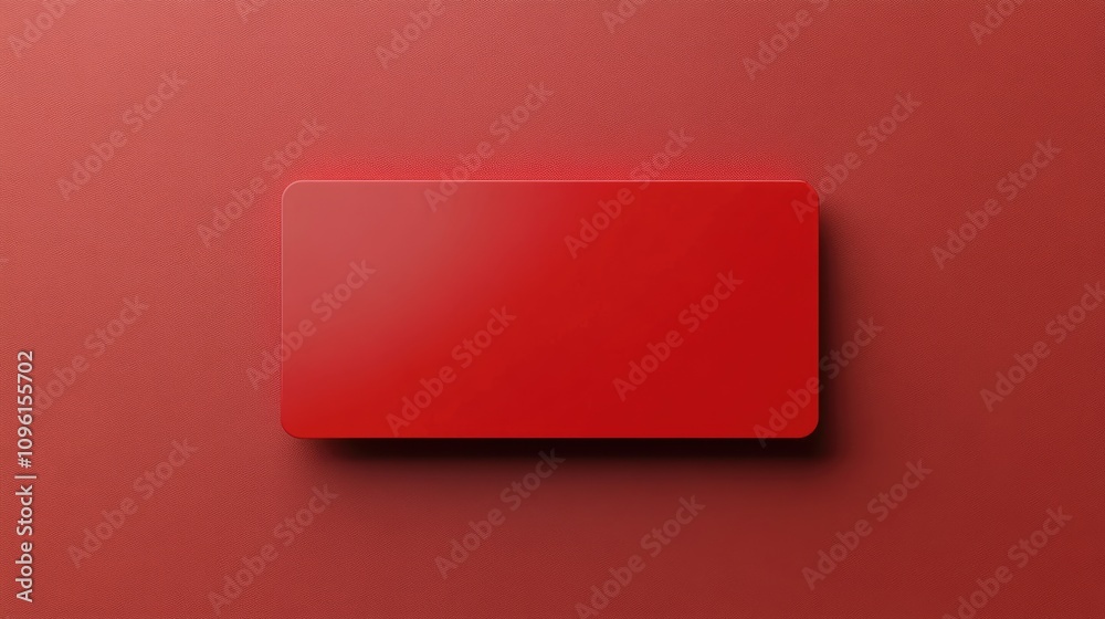 Red credit or discount card mockup on a matching background ideal for promotional and shopping-themed designs. Red credit or discount card mockup on a matching background ideal for promotional and shopping-themed designs.