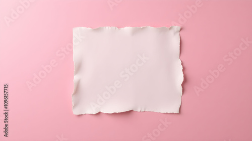 empty Ripped torn paper edges white paper on a black background